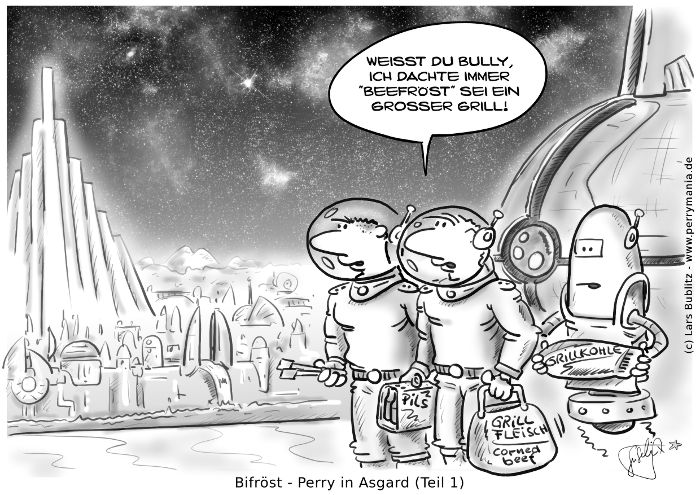 Daily Perry Cartoon Nummer 325 - Bifröst, Asgard Teil 1